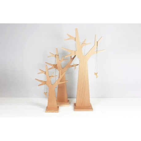 Arbre à bijoux design en bois